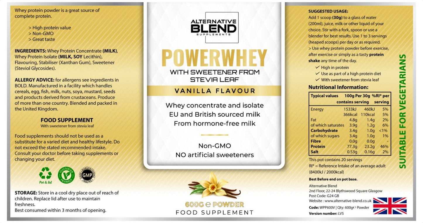 PowerWhey (Vanilla)
